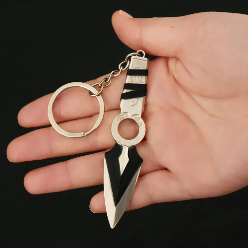 Vista 4 de LONGHE Juego Valorant Jett Kunai Llavero Modelo Juguetes Regalo Escritorio Decoración Mochila Colgante Regalo, Gris