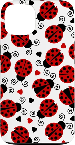 Vista 7 de Carcasa para iPhone 17 de mariquitas y corazones