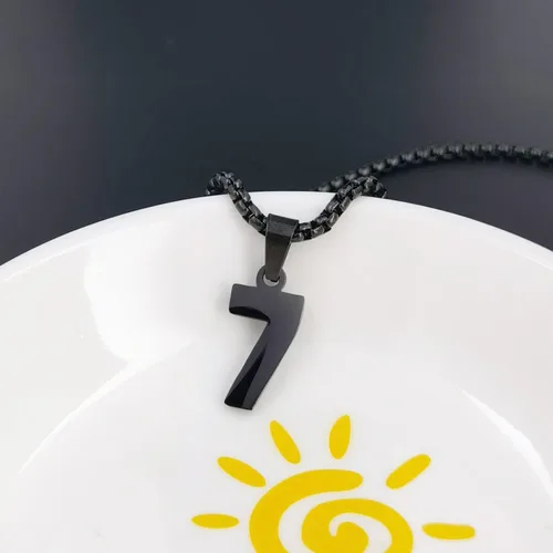Vista 3 de MUERDOU Number Necklace for Boys Athletes Number Chain Stainless Steel Jersey Pendant Personalized Sports Jewelry Gift for Men Basketball Baseball