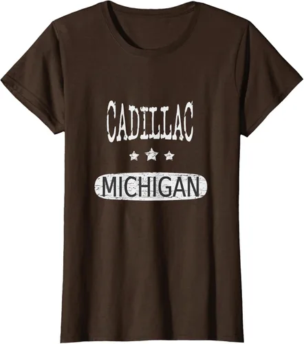 Vista 25 de Vintage Cadillac Michigan Camiseta
