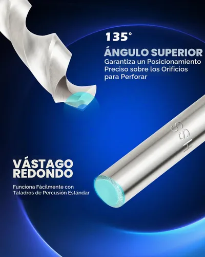 Vista 5 de Kit de reparación de roscas Helicoil de Orion Motor Tech, juego de herramientas de reparación de roscas de 1/4"-20 con broca HSS y 30 insertos