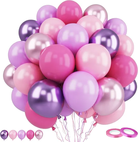 Vista 22 de Funhot Set de Globos Azules y Naranjas, 60 Unidades, Globos Temáticos de Perro, 12 Pulgadas, Globos de Fiesta Pastel Naranja Azul Marino Impresos