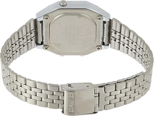 Vista 2 de Casio Reloj retro digital plateado para mujer LA-680WA-1BDF