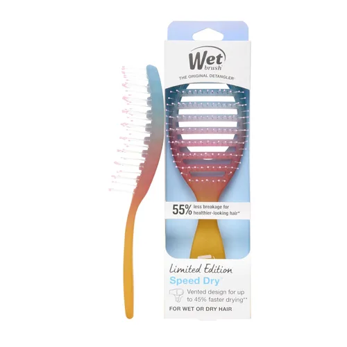 Vista 16 de Wet Brush Cepillo de Cabello de Secado Rápido, Aqua Exclusivo de Amazon, Diseño Ventilado y Cerdas Suaves HeatFlex, Seguro para Secado con Secador
