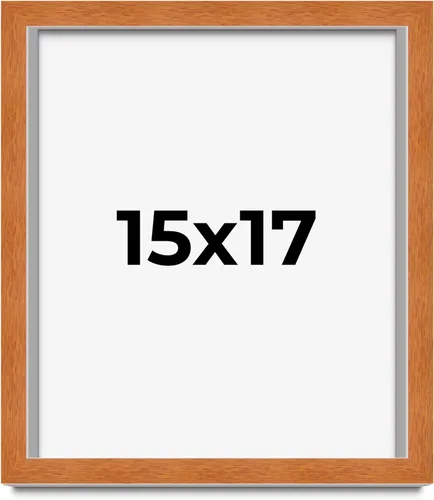 Vista 172 de Marco de 3 x 3 pulgadas de madera maciza de nuez y miel marrón con plexiglás acrílico UV, respaldo de tablero de espuma y accesorios para colgar