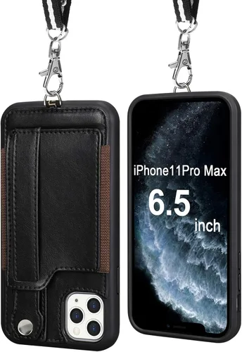 Vista 16 de TOOVREN Funda tipo cartera para mujeres y hombres con tarjetero de cuero (gris, funda para iPhone XR de 6.1 pulgadas)