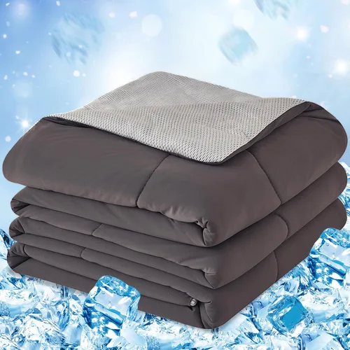 Vista 19 de CHOSHOME Edredón Refrescante Tamaño Twin, Manta Refrescante con Fibra de Enfriamiento Q-Max 0.45 Arc-Chill, Manta de Verano Fresca para Sudores