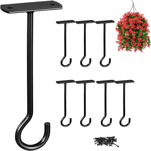Vista 22 de Ganchos de techo para plantas colgantes, paquete de 2.5 pulgadas, ganchos de pared para plantas, luces, macetas, linternas, comederos de pájaros