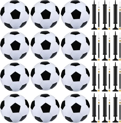 Vista 8 de Leyndo Regalos de Operación de Navidad Incluyen Balones de Fútbol Desinflados Tamaño 5 con Bombas al Por Mayor con Agujas para Adultos Regalos