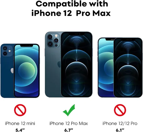 Vista 3 de JETech Protector de pantalla de cobertura completa para iPhone 12 Pro Max de 6.7 pulgadas, película de vidrio templado con herramienta de fácil