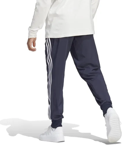 Vista 3 de adidas Aeroready Essentials - Pantalones tejidos con puños de 3 rayas para hombre