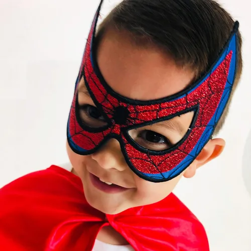 Vista 3 de Everfan Spider Eyemask Máscara de disfraz con temática de araña