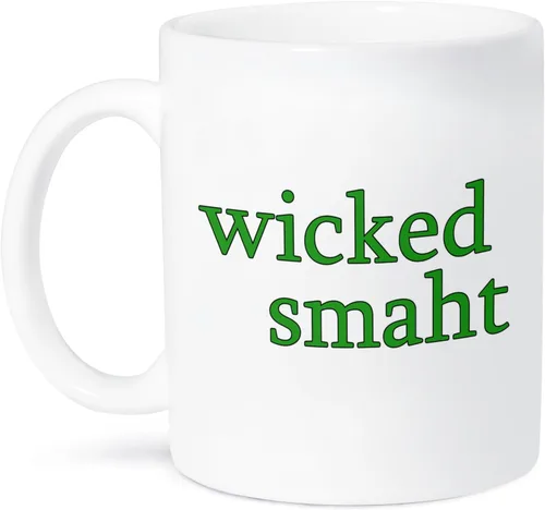 Vista 10 de 3dRose EvaDane - Citas divertidas - Wicked Smaht. Green. - Tazas (mug_193286_4)
