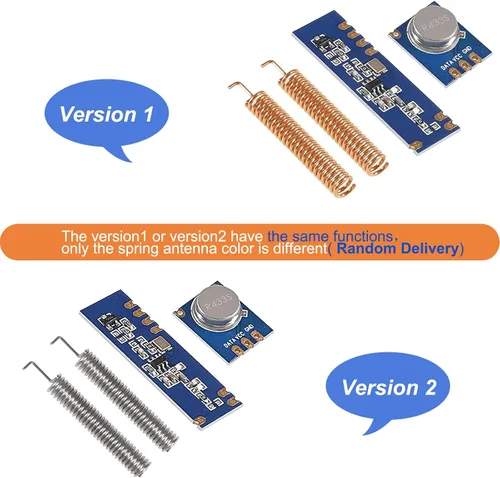 Vista 3 de 4Sets 433MHz Ask STX882 SRX882 Transmisor de control remoto inalámbrico y módulo receptor Kit STX882+SRX882 con antena de resorte de cobre