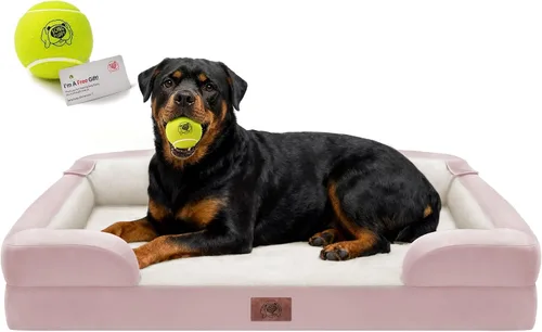Vista 18 de Cama ortopédica impermeable para perros medianos y grandes Beige