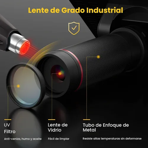 Vista 2 de Microscopio digital LM407 Pro HDMI para soldadura con soporte de brazo de pluma de 13 pulgadas, video UHD 2160P, cámara de microscopio electrónico