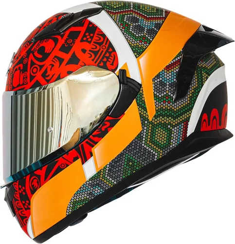 Vista 8 de HAX Obsidian Full Face Dual Visor Adult Motorcycle Helmet for Motorbike Street Bike with Pinlock Ready DOT Approved (Blaze Blue,XXL)