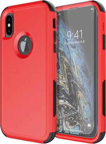 Vista 45 de Diverbox Funda para iPhone 13 [compatible con MagSafe] [con protector de pantalla] [a prueba de golpes] [a prueba de caídas] Funda de protección