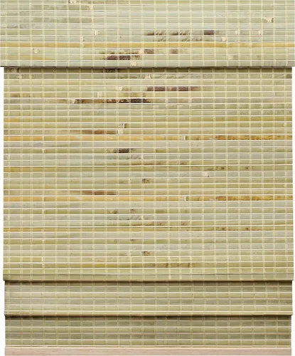 Vista 16 de LazBlinds Persianas Romanas de Bambú sin Cordón, Tratamiento de Ventana con Filtrado de Luz, Persianas de Bambú Enrollables para Ventanas, 23'' An x