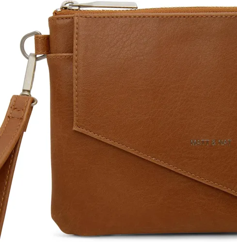 Vista 4 de Matt & Nat Bolsos veganos, cartera con cremallera Nia, chile (cobre), bolsos y bolsos de diseño, sin crueldad, sin animales, reciclados, Chili
