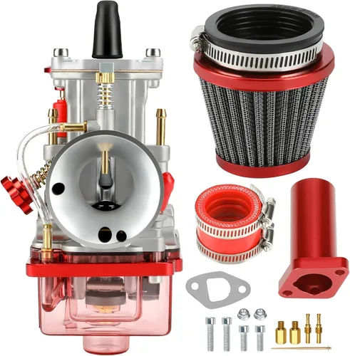 Vista 10 de YOXUFA PWK 24 mm Conjunto de tubo de entrada del carburador para Predator 212 224cc 196cc 200cc 6.5hp Motor Coleman CT200U BT200X Baja Warrior