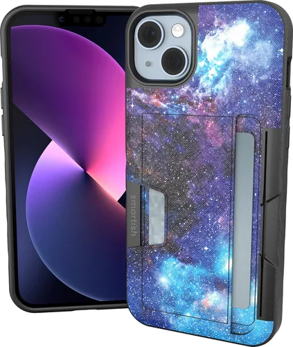 Vista 107 de Smartish Funda tipo cartera para iPhone 11 Pro - Wallet Slayer Vol. 2 [soporte protector delgado] tarjetero (seda) - Black Tie Affair