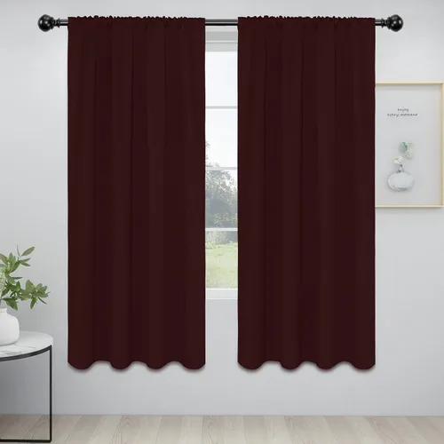Vista 18 de Easy-Going - Cortinas opacas con bolsillo para varilla para dormitorio, cortinas de ventana para oscurecer la habitación para sala de estar
