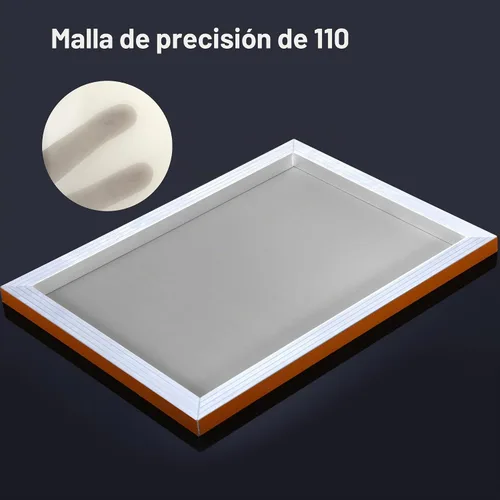 Vista 3 de Caydo Marcos de impresión de pantalla de seda de 4 piezas, pantallas de serigrafía de aluminio de 10 x 14 pulgadas con malla blanca 110 para amantes
