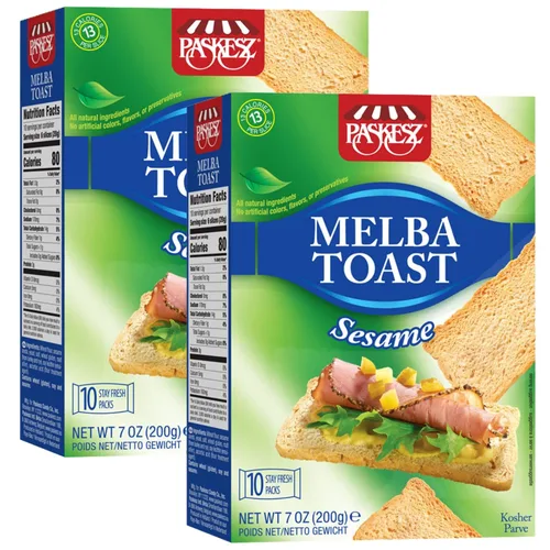 Vista 10 de Snacktery Galletas originales para tostadas Melba, totalmente naturales, 7