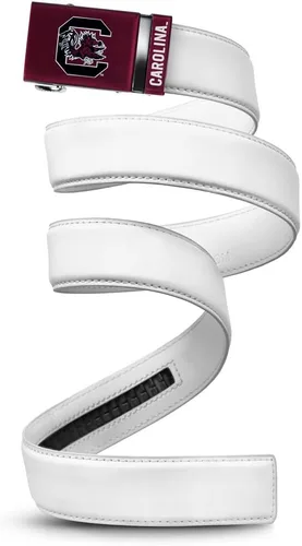 Vista 74 de Mission Belt Con licencia oficial de la NC Alabama Crimson Tide Crimson Tide (Cuero Negro)