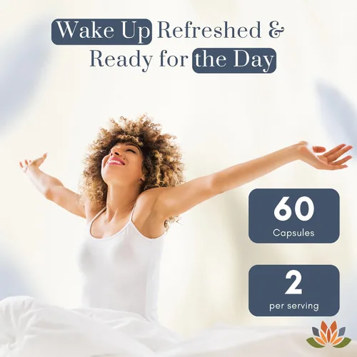 Vista 5 de Wellkasa Migra-Well PM - Ayuda para dormir para adultos, bisglicinato de magnesio con apigenina y pasiflora para calma, sueño profundo y apoyo