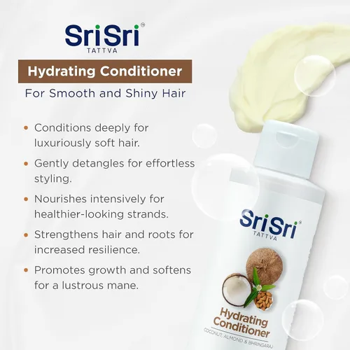 Vista 3 de SRI SRI TATTVA Acondicionador hidratante para cabello liso y brillante – Acondicionador ayurvédico para el cabello con Bhringraj y Aloe Vera