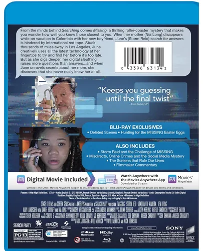 Vista 3 de Missing Blu-ray