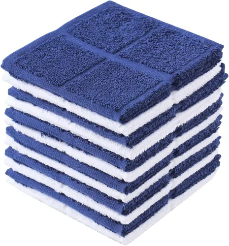 Vista 14 de Glynniss Trapos de cocina altamente absorbentes, 100 % algodón, para lavar platos (color cielo aguamarina)