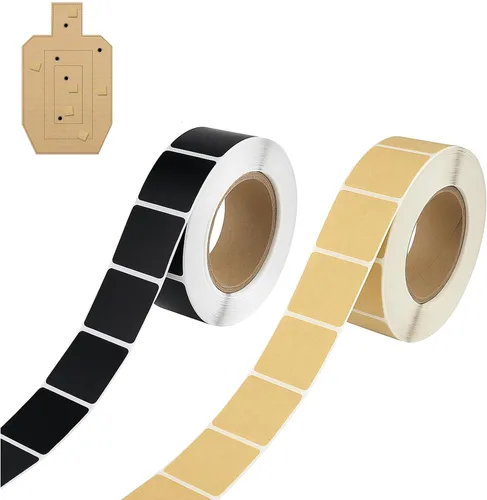 Vista 8 de Target Pasters - Calcomanías autoadhesivas de tiro de 0.87 pulgadas, parches de reparación de objetivos de cartón, ideales para prácticas USPSA/IPSC