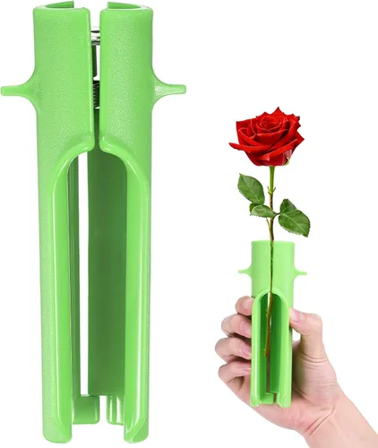 Vista 16 de M METERXITY Paquete de 1 herramienta peladora de espinas de rosas, pelador de espinas de hojas de tallo de rosa de metal para ramos, ramas