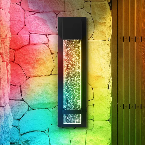 Vista 14 de ASD LED 13" Bubble Glass Wall Light Fixture, Outdoor & Indoor Seeded Sconce 3CCT, Waterproof, Dimmable, ETL Listed 12W 500LM 3000-5000K 120V