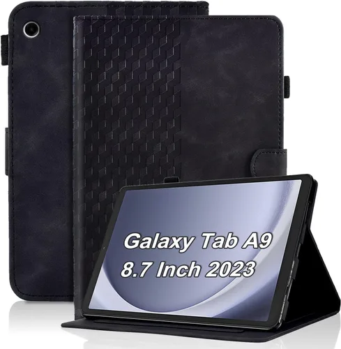 Vista 53 de Funda para Samsung Galaxy Tab S6 Lite 2024/2022/2020 de 10.4 pulgadas SM-P620/P625/P610/P613/P615/P619 de piel sintética, funda magnética con Negro