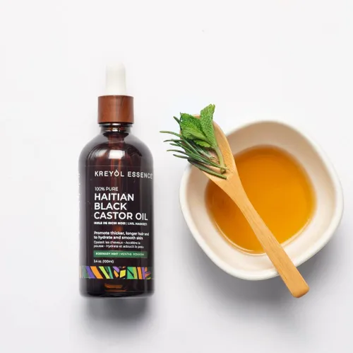 Vista 2 de KREYÒL ESSENCE Trío de crecimiento del cabello con aceite de ricino negro haitiano