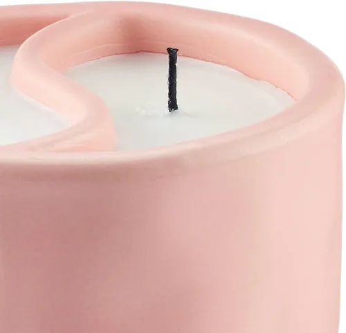 Vista 8 de Paddywax Velas de cerámica Yin Yang rosa polvoriento, 11 onzas