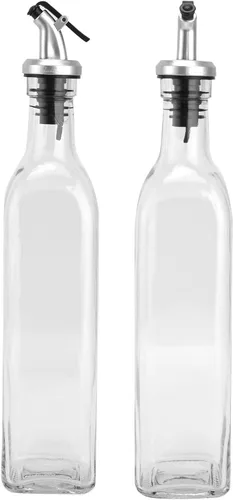 Vista 8 de Botellas dispensadoras de aceite, botella de salsa de soja, olla de vinagre, tapa de botella de acero, botella de vino para cocinar, botella