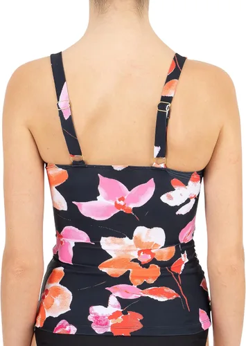 Vista 3 de kensie Tankini bandeau fruncido estándar para mujer, PARENT