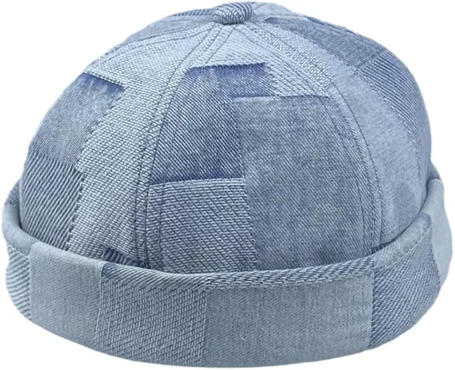 Vista 4 de Unisex Vintage Fashion Trend Retro Street Sailor Docker Gorros ajustables sin visera