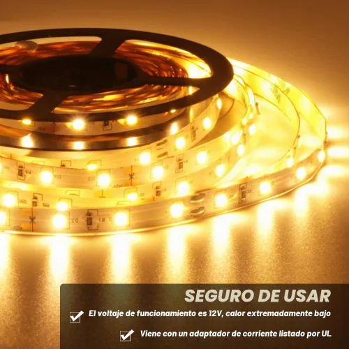 Vista 2 de Tira de luces LED Onforu de 5m, ULSAW011201 Blanco cálido