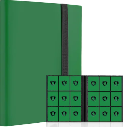 Vista 19 de Carpeta de tarjetas coleccionables de 9 bolsillos, libro de tarjetas premium para 360 tarjetas, álbum de tarjetas resistente para tarjetas