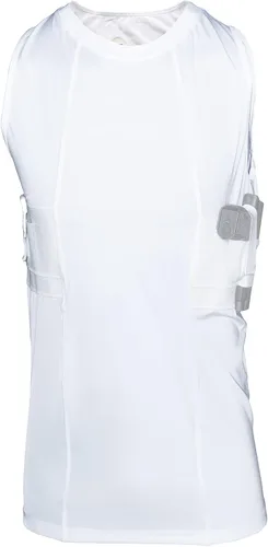 Vista 5 de Graystone Camiseta sin mangas para hombre – Camisetas ocultas sin mangas para un fácil alcance, CCW Tactical Compression Polyester Shirt