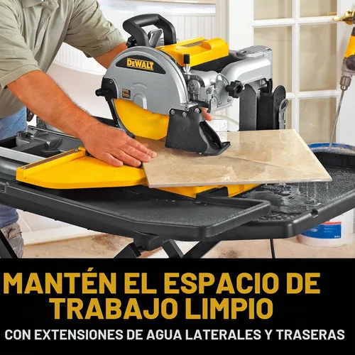 Vista 8 de DEWALT Sierra para baldosas húmedas con soporte, 10 pulgadas, con cable (D24000S)