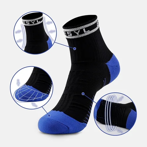 Vista 3 de Calcetines de ciclismo de compresión de tobillo para correr, para viajar, caminar, escalada