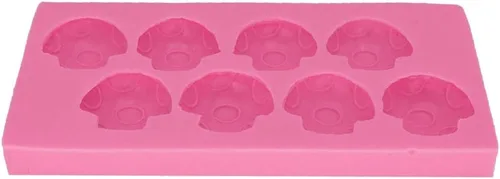 Vista 4 de Molde de silicona con forma de hongo 3D para manualidades, dulces, postres, pasta de goma, molde de fondant, pudín, magdalena, decoración de pastel