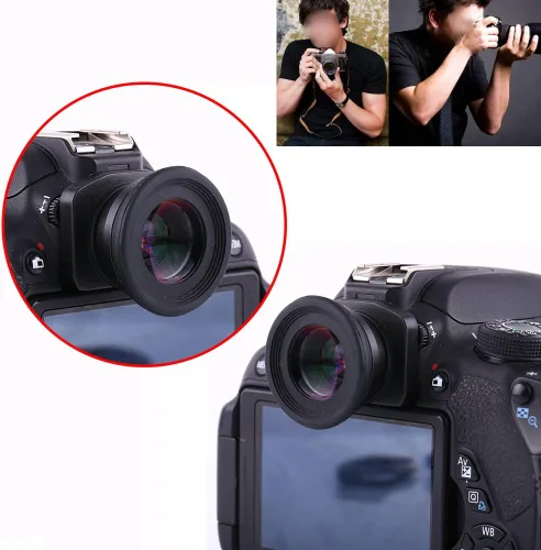 Vista 5 de Acouto 1.5X zoom visor ocular lupa para cámara DSLR 1.5X foco fijo visor ocular lupa accesorio ocular